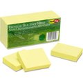Redi-Tag Redi-Tag® 1 Recycled Notes 25700, 1-1/2" x 2", Yellow, 100 Sheets, 12/Pack 25700
